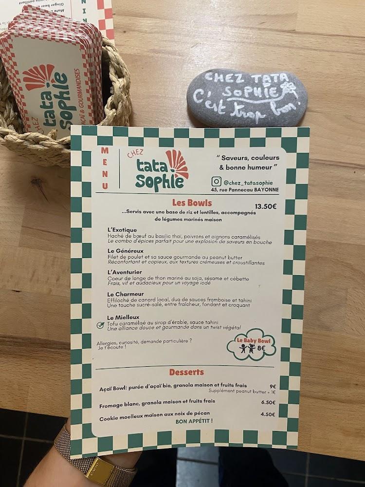 Chez Tata Sophie - Menu Image 4